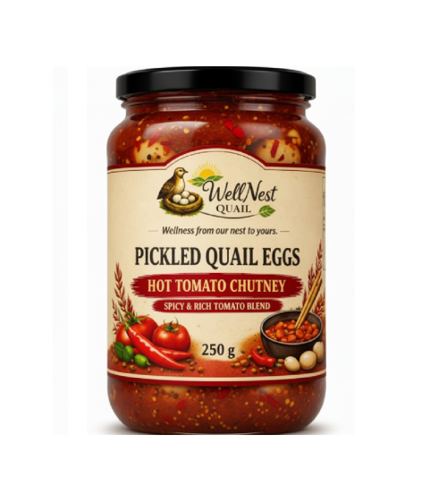 Quail Eggs in Hot Tomato Chutney