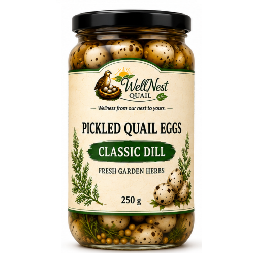 Classic Dill Pickled Quail Eggs